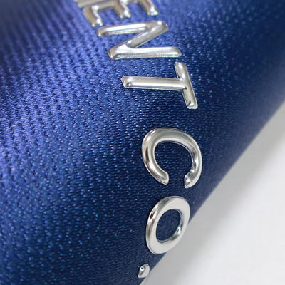 Custom 3D TPU Heat Transfer Patches Silver TPU High Frequency Label For T-Shirts Sportswear