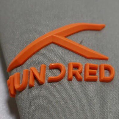 Custom T Shirt Silicone Label Washable 3D Soft Silicone Logo Heat Transfer Silicone Badge