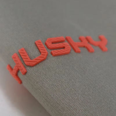 Custom T Shirt Silicone Label Washable 3D Soft Silicone Logo Heat Transfer Silicone Badge