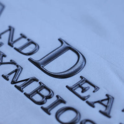Custom Design Letters High Frequency Embossed Brand Label 3D TPU Logo Heat Transfer Iron on Labels for Clothing