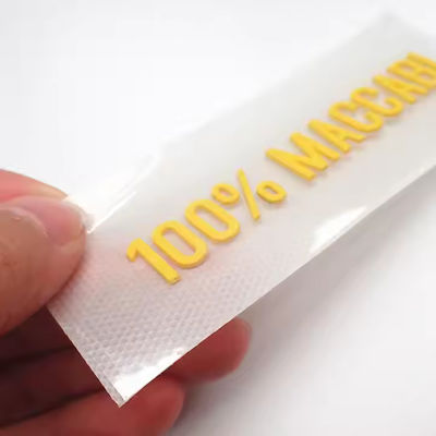 Custom Silicone Rubber Tagless Labels Heat Transfer With 3d Letters and Numbers Name Patch Logo Transfer Printing