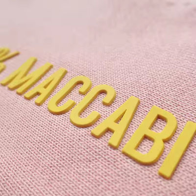 Custom Silicone Rubber Tagless Labels Heat Transfer With 3d Letters and Numbers Name Patch Logo Transfer Printing