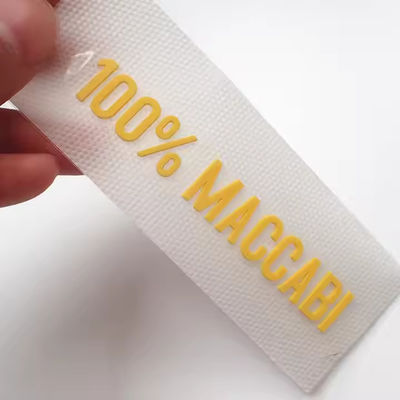 Custom Silicone Rubber Tagless Labels Heat Transfer With 3d Letters and Numbers Name Patch Logo Transfer Printing