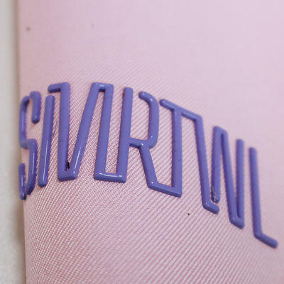 Custom Design Letters High Frequency Embossed Brand Label 3D TPU Logo Heat Transfer Iron on Labels for Clothing