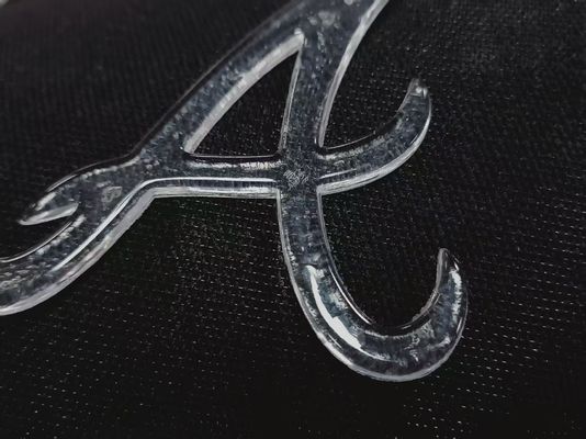 Custom Imitate Ice Semi Transparent Glossy TPU Logo Heat Transfer Label for Clothes