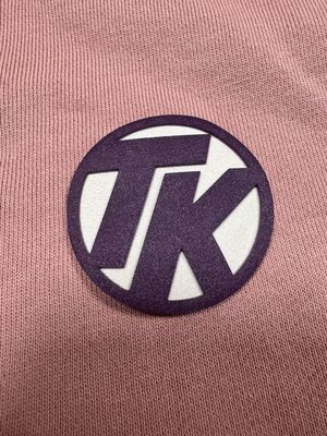 Custom 3D Puff Foam Garment Embossed Sticker Clothing Logo  Heat Press Labels for Hoodie