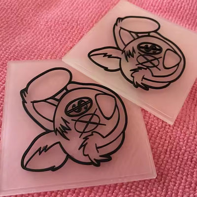 Custom Transparent PVC Rubber Patch Garment PVC Label Clear Silicone Patch