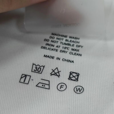Customized High Quality Clothing Transfer Label Thermal Transfer Label Printing logo Wholesale