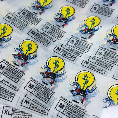 Customized High Quality Clothing Transfer Label Thermal Transfer Label Printing logo Wholesale