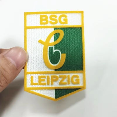 Wholesale Custom Heat Press Flocking White Label Ironing Vinyl Club Embroidered Patch