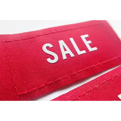 Customized Brand Logo Sale Label Clothing Label Screen Printing Logo Woven Label