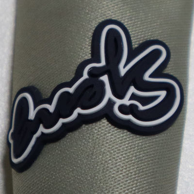 Custom 3D Silicone Label Washable 3D Soft Silicone Logo Heat Transfer  Badge