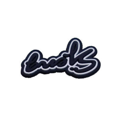 Custom 3D Silicone Label Washable 3D Soft Silicone Logo Heat Transfer  Badge