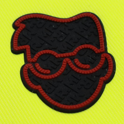 Customized 3D Silicone Label Heat Press Washable 3D Soft Silicone Logo Transfer  Badge