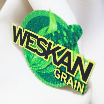 Custom Personalized Sublimation Printing Silicone Tatami Heat Transfer Labels Letter Name Luxury Garment Sticker