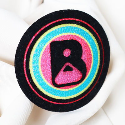 Personalized Design Heat Transfer Printing Custom Football Team Club Logo 3D Flocking Patch