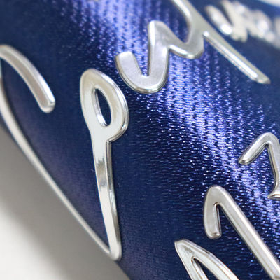 Custom Silver Golden TPU Heat Transfer 3D Embossed Logo Label For T Shirt