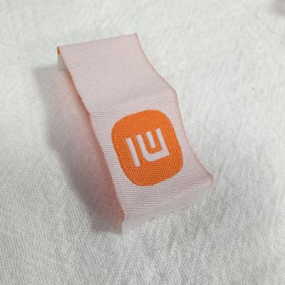 Custom High-Density Clothing Woven Labels Book Cover Fold Tags For Bags Clothing