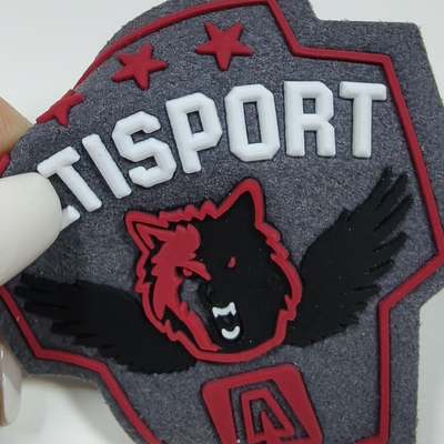 Custom Ironing on 3D Clothing Logo Label Washable Reflective Heat Transfer Sticker Press Screen Printing Badge