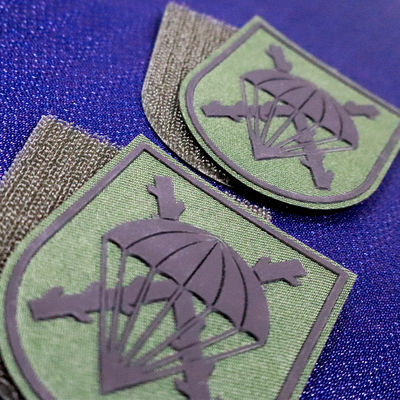 Garment Patches Screen Printing Labels Velcro Tape Silicone On Patches For Jackets