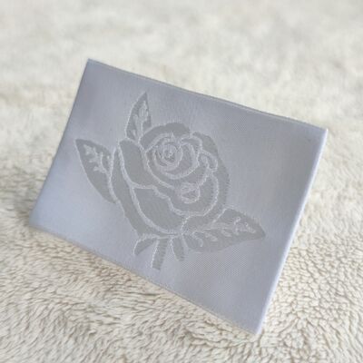 OEM ODM High Quality Woven Labels Woven Tag Neck Labels for Clothing Brand Logo Woven Label