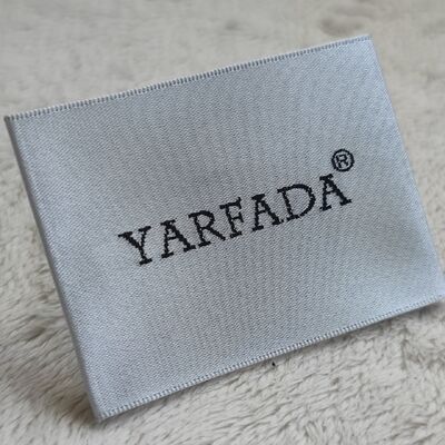 Manufacturer OEM ODM  Embossed Soft Woven Labels Woven Logo Tag Neck Labels for Garment Use