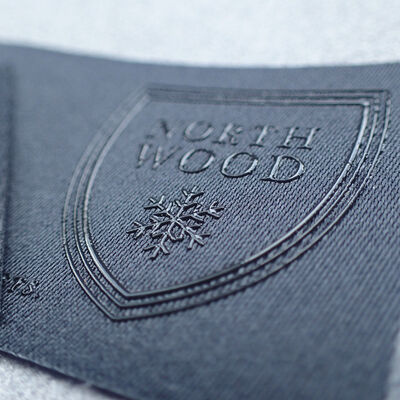 Silicone Heat Transfer Label - Elastic Washable Clothing Accessory Custom Logo Shield Badge