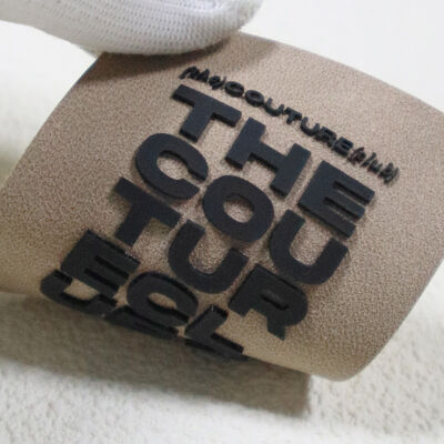 3D Raised Rubber Text Patch Custom Branding Emblem for Jacket Sleeves & Garment Decor