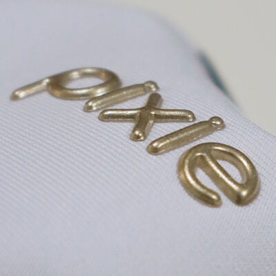 Factory Custom Gold TPU Heat Transfer Labels Glossy Effect Iron on Clothing for Garment