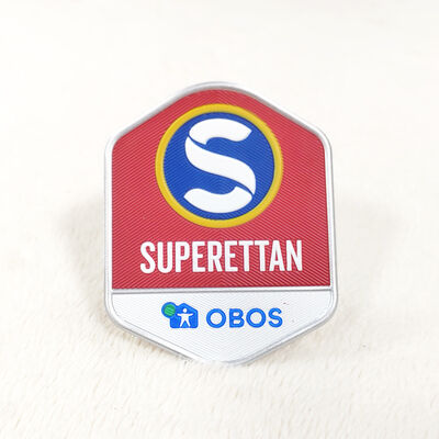 Custom TPU Heat Transfer Badge - Superettan OBOS Logo 3D Embossed Clothing Labels for Apparel Accessories
