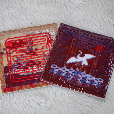 Custom Fabric Silk Screen Printed Label - Leopard Pattern Brand Logo Apparel Patch for Clothing Accessories