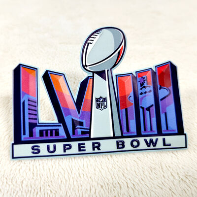 Custom TPU High-Frequency Patch - Super Bowl LVIII Sports Emblem for Apparel