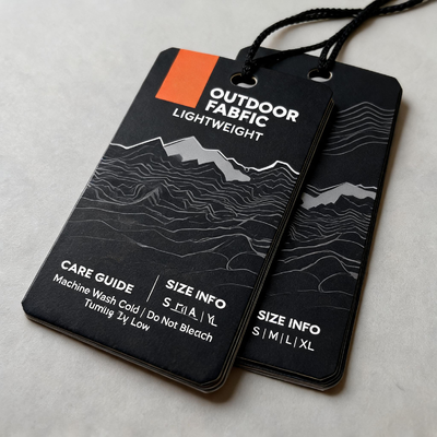 Clothing Hang Tags Offering Customized Dimensions with Old Restoring Label Vintage Design and Matte Lamination Waterproof Finish