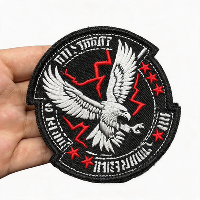 Custom Embroidered Patches Heat Transfer 3D Washable Eco Friendly Certified Materials Ideal for Ski Wear and Sports Clothing