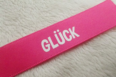 16MM Double Sided Smooth Screen Printed Labels Custom Printed Fabric For Doll
