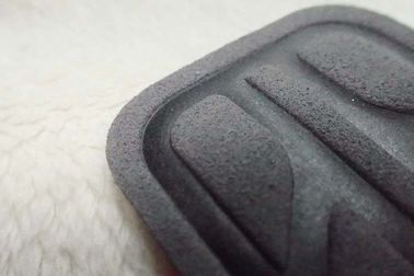 Gray Soft Environmentally Friendly Microfiber Label , Costom High Frequency Logo For Clothing