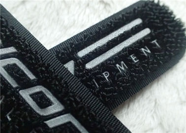 High Frequency Hook And Loop Fastener 3M Reflective Siliver TPU Logo Velcro For Clothes