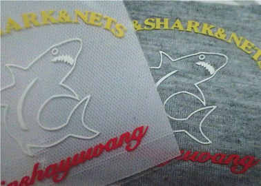 3D Embossed Colorful Screen Printing Labels With Hot Melt Glue Heat Press For T Shirt