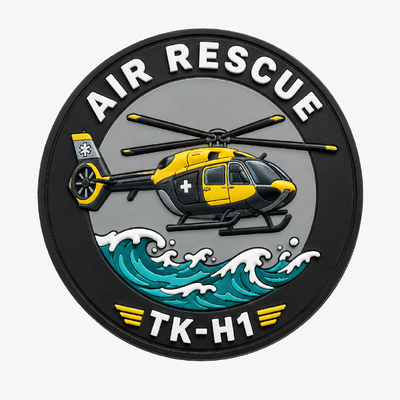 Custom silicone 3D High Frequency TPU Badges featuring personalized logos designed for apparel and clothing patch branding