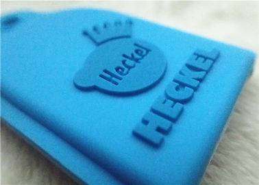 SGS Personalized Promotional Gifts / Multi - Colored Embossed Or Debossed Silicon PVC Keychain