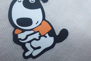 Screen Print Heat Transfer Clothing Labels Custom Iron On Stickers
