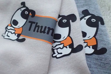 Screen Print Heat Transfer Clothing Labels Custom Iron On Stickers