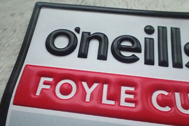 Custom Colorful PVC Patches  ,  Embossed  And Screen Printing Garments Logo