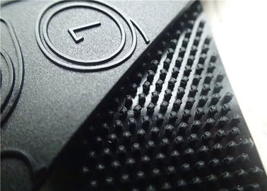 Garment Sleeve Custom Clothing Patches TPU Velcro Dull Polish Surface With Shiny Embossed Plastic Logo