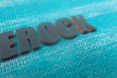 3D Silicone Badge Heat Transfer Garment Labels Environmentally Friendly