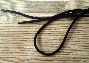 125cm Black Non Elastic Cord With Carved Logo At Both Ends Of The Black Paint Hardware Head