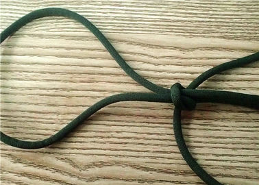 Customerized 4MM Zipper Cord Soft And Matt Silicone Endings For Clothing , Shoes