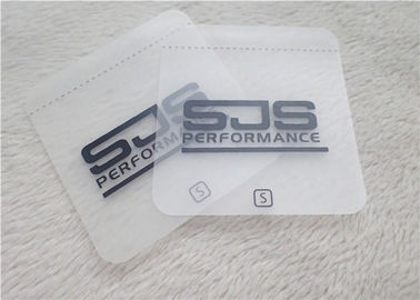 Dumb Face Scrub Transparent TPU Rubber Logo Patches With Rounded Corners Customized