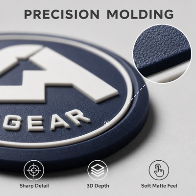 Custom Logo PVC Heat Transfer Label with 3D Embossed Effect - Eco-Friendly and Washable for Apparel Branding