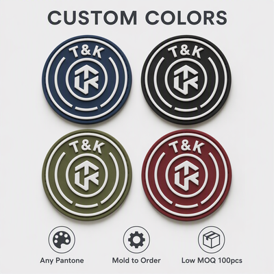 Custom Logo PVC Heat Transfer Label with 3D Embossed Effect - Eco-Friendly and Washable for Apparel Branding